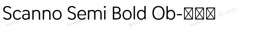 Scanno Semi Bold Ob字体转换